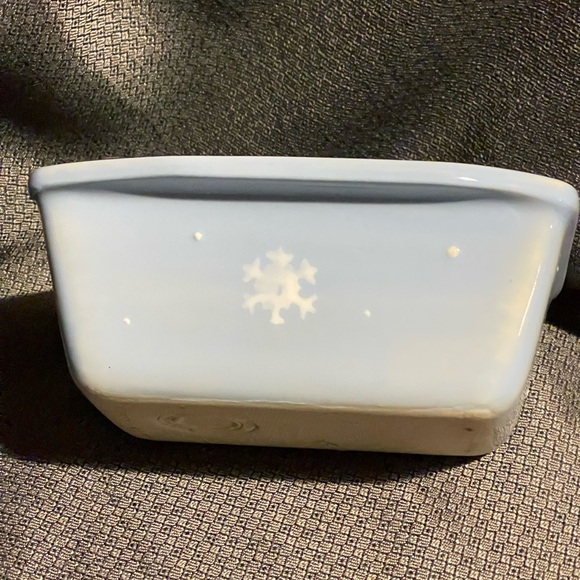 Vintage Hartstone mini loaf pan. Snowman motif - Picture 2 of 9